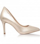 KG KURT GEIGER Bella metallic leather courts ~ champagne metallics ~ court shoes ~ occasion high heels