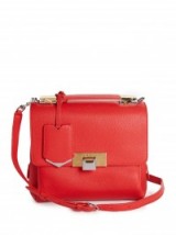 BALENCIAGA Le Dix Soft Mini Cartable bag ~ red handbags ~ luxury accessories ~ top handle carry bags ~ leather shoulder bags ~ designer fashion