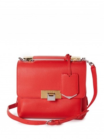 BALENCIAGA Le Dix Soft Mini Cartable bag ~ red handbags ~ luxury accessories ~ top handle carry bags ~ leather shoulder bags ~ designer fashion - flipped
