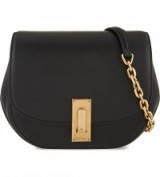 MARC JACOBS West end the jane leather saddle bag in black – luxe crossbody bags – luxury accessories – designer handbags – chic style