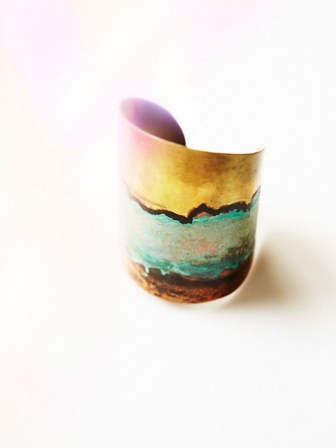 Mars Landscape Patina Cuff from Free People – luxe style jewellery – artisan cuffs – summer chic - flipped