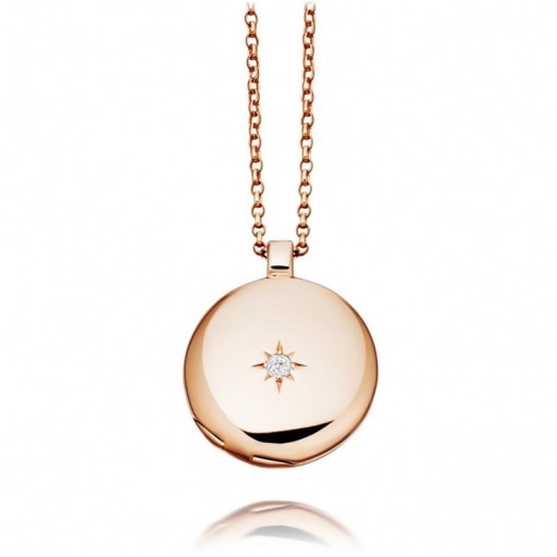 ASTLEY CLARKE MEDIUM ASTLEY LOCKET ROSE GOLD ~ diamond lockets ~ chic necklaces ~ jewellery ~ round pendants