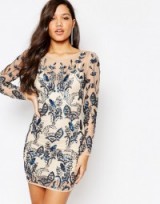 Missguided Premium Floral Embellished Bodycon Mini Dress – evening luxe – luxury looks – party dresses – occasion wear – celebration fashion