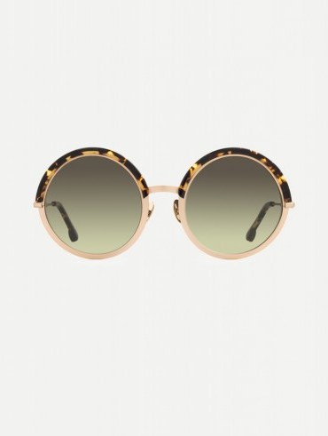 MOTHER Halsey Tribeca Tortoise Round Sunglasses / summer accessories / holiday style / fun in the sun / beach style - flipped
