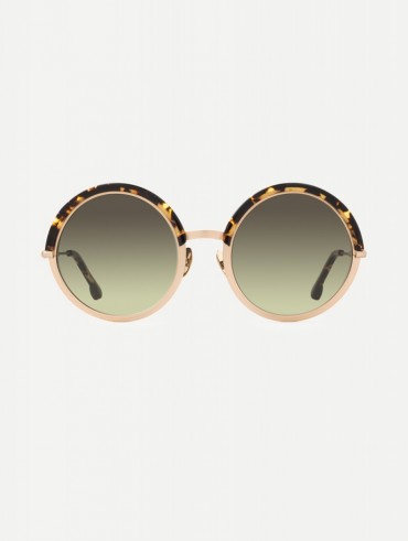 MOTHER Halsey Tribeca Tortoise Round Sunglasses / summer accessories / holiday style / fun in the sun / beach style