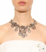 oscar de la renta crystal embellished necklace ~ big statement necklaces ~ bling ~ designer costume jewellery