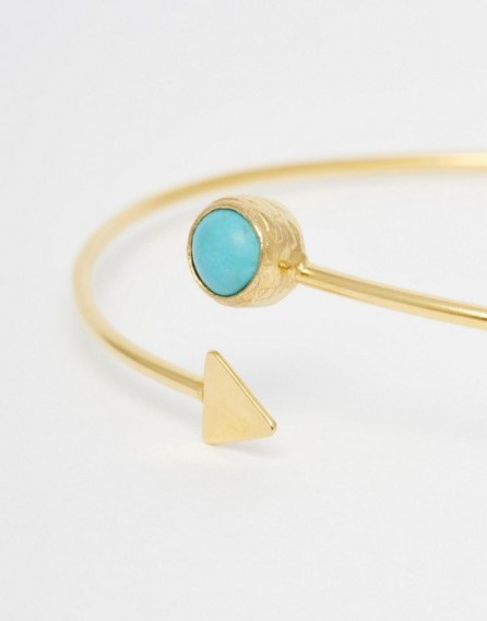 Ottoman Hands Arrow Arm Cuff – gold plated upper arm cuffs – fine turquoise arm bands – summer jewellery – holiday accessories - flipped