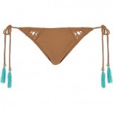 River Island RI Resort brown tassel bikini bottoms – bikinis – beachwear – beach fashion – summer style – holiday accessories
