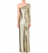 ROLAND MOURET Galahan metallic silk-blend gown ~ gold metallics ~ occasion gowns ~ long event dresses ~ designer clothing