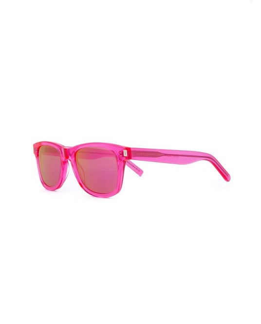SAINT LAURENT 51 Surf Wayfarer Sunglasses ~ neon pink ~ bright ~ designer accessories ~ eyewear ~ summer style ~ holiday accessory