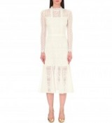 TEMPERLEY LONDON Desdemona floral-lace dress in white – luxe dresses – occasion wear – garden parties – luxury clothing – designer fashion