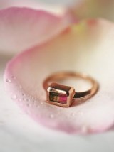A little bit of luxe – Tourmaline Ring from Free People – 18k rose gold overlay rings – stone jewellery