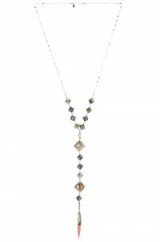 JACKSON ROSARY NECKLACE by VANESSA MOONEY ~ long necklaces ~ silver tone fashion jewellery