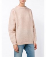 ACNE STUDIOS Dramatic Mohair Wool-Blend Sweater. Pale pink sweaters | casual luxe jumpers | designer knitwear | knitted fashion | soft oversized knits