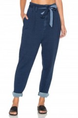 AG ADRIANO GOLDSCHMIED CAPSULE PENTRA PANT in INDIGO. Casual fashion | loose fit trousers