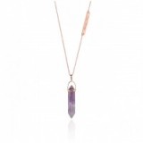 Samantha Wills AMETHYST MINERAL NECKLACE. 14K rose gold plated jewellery | purple stone necklaces | boho luxe | bohemian style pendants | luxury style jewelry