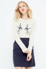 oasis bird embroidered jumper. Jumpers | sweaters | knitted fashion | knitwear | birds