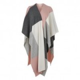 L.K. Bennett Cecily Grey Melange Wool Cashmere Scarves ~ chic outerwear ~ cape style coats ~ wool fashion ~ autumn style