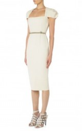 Roland Mouret Galaxy dress in white ~ fitted dresses ~ loved by celebrities ~ celebrity style ~ chic & elegant