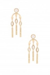 HOUSE OF HARLOW 1960 DESERT OASIS DROP EARRINGS gold tone. Statement jewellery | luxe style accessories | fashion jewellery