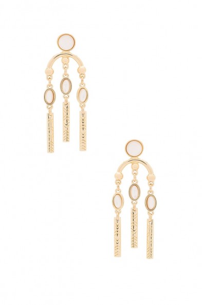 HOUSE OF HARLOW 1960 DESERT OASIS DROP EARRINGS gold tone. Statement jewellery | luxe style accessories | fashion jewellery