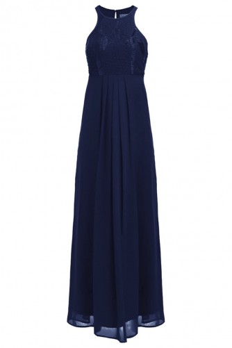 Lace & Beads Elanor Navy Maxi Dress – long evening dresses – occasion wear – party fashion – chiffon – embellished