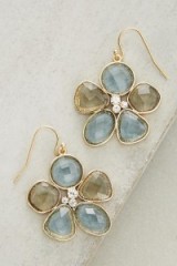 ANTHROPOLOGIE Meadow Flower Earrings. Coloured glass jewellery | floral jewelry | feminine style | flowers