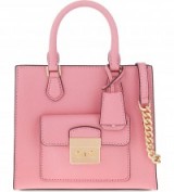MICHAEL MICHAEL KORS Bridgette small saffiano leather messenger misty rose – pink bags – designer accessories – luxe style handbags