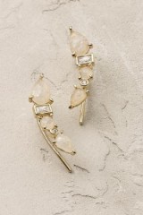Anthropologie ~ Opalescent Crawler Earrings. Fashion jewellery | rhinestone jewellery | luxe style accessories