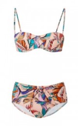 EMILIO PUCCI Printed Bikini Set ~ mid rise bottoms ~ designer bikinis ~ poolside fashion ~ swimwear sets ~ beachwear ~ beach clothing