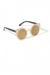 QUAY AUSTRALIA Tainted Love Rose Gold Round Cat Eye Sunglasses – chic summer eyewear – holiday accessories – retro style