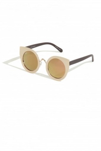 QUAY AUSTRALIA Tainted Love Rose Gold Round Cat Eye Sunglasses – chic summer eyewear – holiday accessories – retro style - flipped