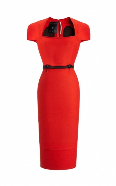 Roland Mouret Galaxy dress in red ~ iconic dresses ~ celebrity style ~ loved by celebrities ~ chic & stylish ~ fitted fashion ~ elegant - flipped