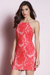 Till Sunrise Lace Bodycon Dress ~ red party dresses ~ evening fashion ~ going out glamour