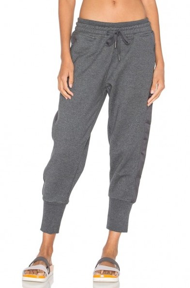 ADIDAS BY STELLA MCCARTNEY ~ YOGA SWEATPANT dark grey heather. sweatpants | sports bottoms | leisurewear | casual fashion | cuffed pants - flipped