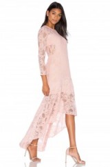 GALELLA LACE ASYMMETRIC MAXI DRESS by AIJEK ~ pink high low dresses ~ occasion fashion