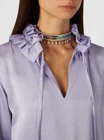 SHOUROUK Bastet necklace ~ choker necklaces ~ designer fashion jewellery ~ crystal chokers - flipped