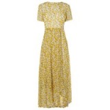 L.K. Bennett Silk Karo Daisies Print Dress, Yellow ~ flower prints ~ long printed dresses ~ maxi ~ feminine summer style fashion