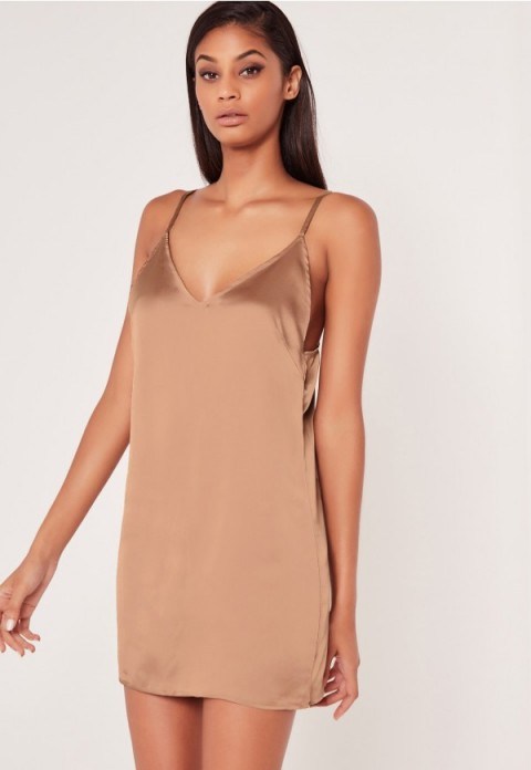 carli bybel x missguided silky cami dress pink ~ short slip dresses ~ shop the trend ~ on trend fashion ~ strappy - flipped