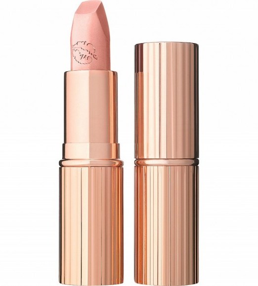 CHARLOTTE TILBURY Hot lips kim k.w. – makeup – pale pink lipstick – pink-nude lipsticks – lip colour – cosmetics – lips - flipped