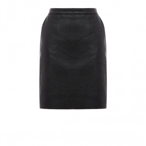 WAREHOUSE FAUX LEATHER CLEAN SKIRT black – autumn | winter fashion – straight skirts – on-trend fashion – womens fashionable clothing