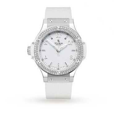 Hublot Big Bang Ladies Watch ~ bling diamond watches ~ womens luxe accessories ~ diamonds - flipped
