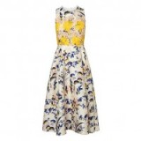 L.K. Bennett Ine Printed Floral Dress ~ flower prints ~ sleeveless fit and flare dresses ~ occasion fashion