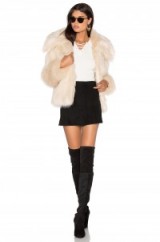 LPA COAT 30 ivory faux fur ~ winter coats ~ warm on-trend jackets ~ casual glamour