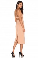 LPA DRESS 27 ~ nude maxi dresses ~ cut out back ~ fitted style ~ pale pink