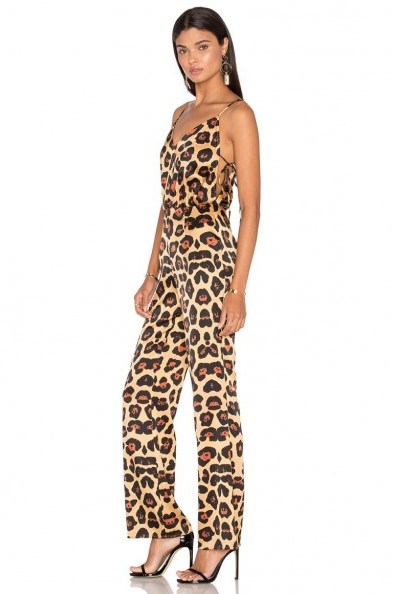 LPA Jumpsuit 15 painted leopard – glamorous animal prints – printed occasion jumpsuits – going out – party fashion – evening glamour – strappy - flipped