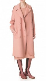 Tibi LUXE DOUBLE FACED WOOL MAXI COAT monticello peach ~ Autumn fashion ~ long winter coats ~ luxury outerwear