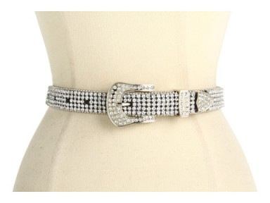 M&F Western 1″ Crystal Concho Rhinestone Belt ~ bling belts ~ rhinestones ~ embellished accessories