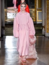 SIMONE ROCHA Oversized sparkle wool-blend coat ~ pink statement coats ~ puff sleeves ~ belted ~ designer outerwear ~ luxe fashion