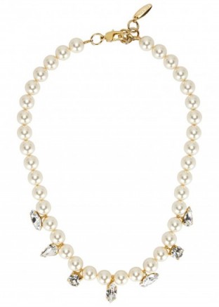 JOOMI LIM Swarovski faux pearl-embellished necklace. Crystals and pearls | occasion necklaces | luxe fashion jewellery
